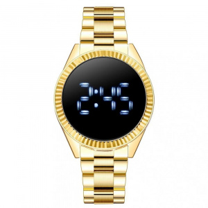 Ceas Dama Fashion Touch Screen Digital, Auriu, LD097-V2