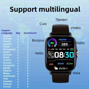 Ceas Smartwatch pentru barbati si femei, PMFW307867-AURIU - Img 3