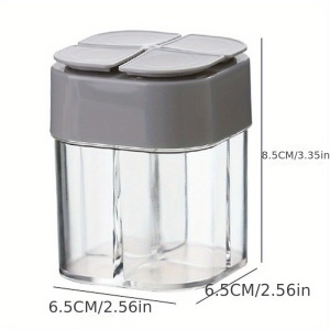 Dozator de condimente, cu 4 compartimente, gri, PMKH229467 - Img 6