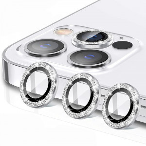 Folie Sticla TempeRosu HARD DIAMOND pentru camera (LENS) pentru Iphone 14/14 Plus silver (2 pieces) - Img 2