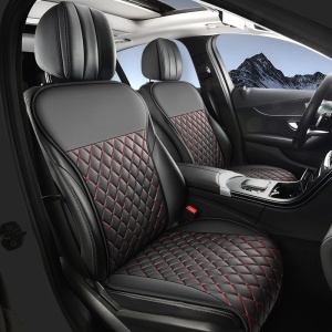 Husă pentru scaun auto față din piele ecologică – 130x50 cm, model elegant, TMDW706296 - Img 3