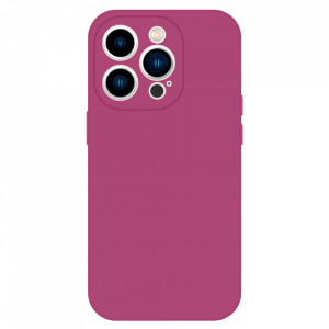 Husa Tel Protect Silicone Premium pentru Iphone 15 Pro Max raspberry