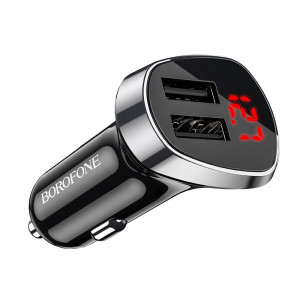 Incarcator auto Borofone BZ15 Auspicious - 2XUSB - 2.4A, Negru, ŁAD001441 - Img 5