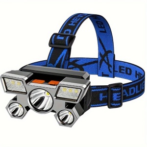 Lanterna de cap cu incarcare USB, multiple moduri de iluminare, PMER161855
