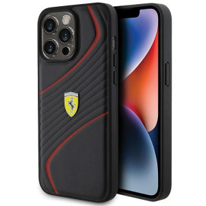 Original FERRARI hardcase Twist Metal Logo FEHCP15XPTWK do Iphone 15 Pro Max Black - Img 3