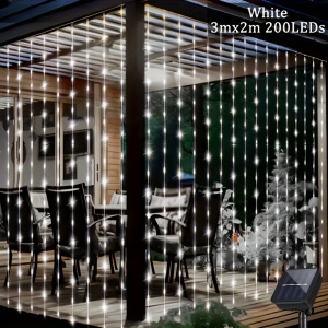 Perdea de lumina, solara, ideala pentru gradina, nunta, petrecere, balcon, Craciun, PMCT131457 - Img 4