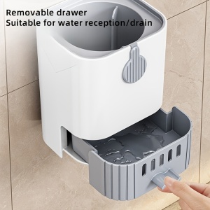 Perie Flexibilă de Toaletă cu Suport de Perete – Design Modern și Igienic, TMUX490521 - Img 2