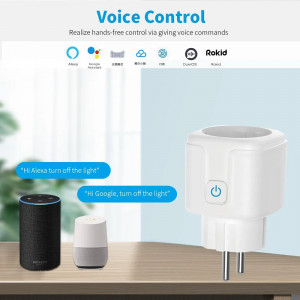 Priza inteligenta Wi-Fi, 16A, Control vocal, Monitorizare consum energie, compatibil Alexa si Google Home, PMPI52614 - Img 2
