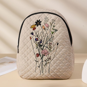 Rucsac damă Handflowers cu model maini cu flori – Stil casual și adorabil, TMHW731911