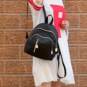 Rucsac Negru Minimalist si Stilat pentru Femei, TMHU1862437 - Img 6