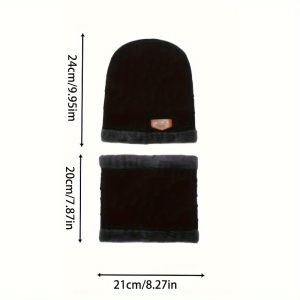 Set 2 articole pentru iarna, caciula si fular, PMDW33538 - Img 3
