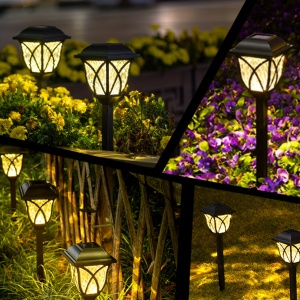 Set 4 lămpi solare LED pentru grădină – Design retro, iluminare decorativă, TMJG835436 - Img 8