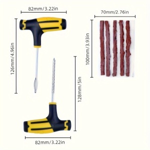 Set de instrumente universale de reparare a anvelopelor, cu husa, PMWQ165508 - Img 2