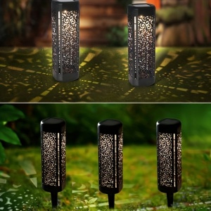 Set lămpi solare LED de grădină cu design ornamental – iluminat ambiental elegant, TMCH61320 - Img 2