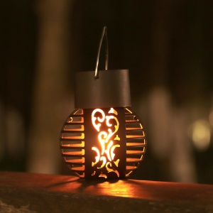 Set lămpi solare LED tip lampadar – Iluminat decorativ vintage pentru grădină, TMAV106778 - Img 6