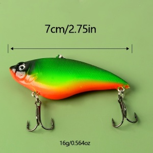 Set naluci de pescuit, 5 buc, multicolor, cu carlige, 7 cm, TMEL1212134 - Img 2