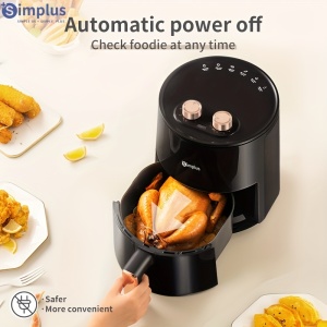 SIMPLUS Friteuza cu aer cald 3.5L, 1350W, incalzire rapida, PMMU132156 - Img 7