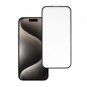 Sticla Tempered HARD Full Glue 5D pentru IPHONE 15 PRO Negru