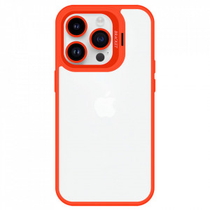 Tel Protect Kickstand case + camera glass (lens) for Iphone 11 Pro Max orange