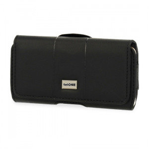 Telone MAX Belt Holster (SIZE 14) pentru Iphone 11/XR/Huawei P40/P30 Lite/Samsung A41/S20/S21 negru, leather - Img 2