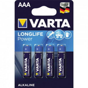 Varta Set 4 Baterii alkaline AAA, Longlife Power, PM163483