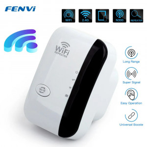 Amplificator Semnal Retea Wireless, WiFi Repeater transmisie 300Mbps, 802.11N, 2.4GHz WLAN, PMAS131355 - Img 1