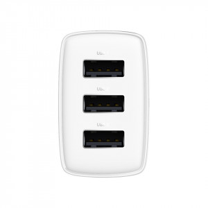 Baseus Compact Incarcator Priza - 3xUSB - 17W (CCXJ020102) white - Img 7