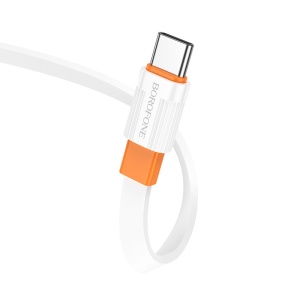 Borofone Cable BX89 Union - USB to Type C - 3A 1 metre white-orange - Img 2