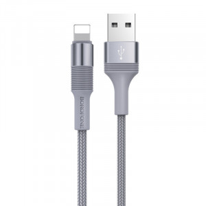 Cablu Borofone BX21 Outstanding - USB to Lightning - 2,4A 1 metre grey - Img 3