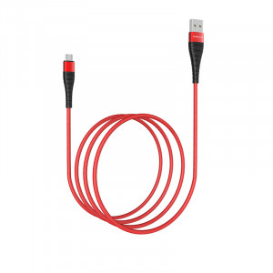 Cablu Borofone BX32 Munificent - USB to Micro USB - 5A 1 metru rosu - Img 3