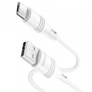 Cablu Borofone BX43 CoolJoy - USB to Micro USB - 2,4A 1 metre white - Img 2