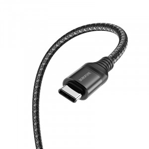 Cablu Borofone BX56 Delightful - Type C to Type C - 60W 3A 1,5 metres Negru