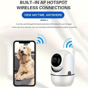 Camera de securitate WiFi fara fir cu viziune nocturna si audio bidirectional, PMYJ268666 - Img 3
