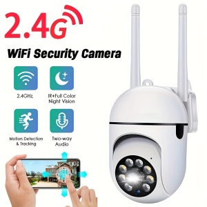 Camera video wireless 1080p HD color, vedere pe timp de noapte, pentru interior/exterior, PMKT106426 - Img 2