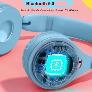 Casti audio, Bluetooth, Asistent Vocal, Wireless, Albastru, AD3784 - Img 2