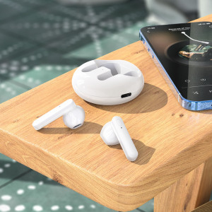 Casti Borofone TWS Bluetooth BW08 Luxury White - Img 2