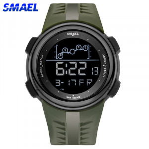 Ceas barbati Smael, Mecanism Quartz, Analog, Digital, Sport, Rezistent la socuri, Militar, SML012-V1