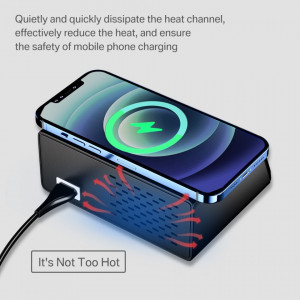 Charging station X9 - 7xUSB + Type C - 100W PD QC 3.0 + induction charging