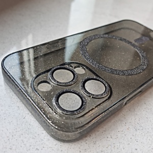 Glitter Magsafe Case for Samsung Galaxy S24 Ultra black clear, POK062768 - Img 6