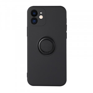 Husa pentru Xiaomi MI 11 ULTRA, Vennus Silicone cu inel, negru - Img 4