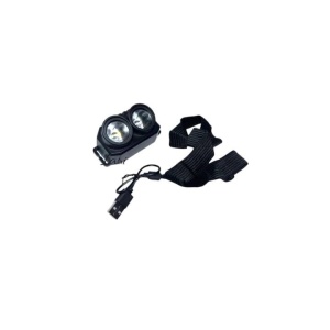 Lanterna frontala Led, De pus pe cap, Incarcare prin USB , Negru, AD954 - Img 5
