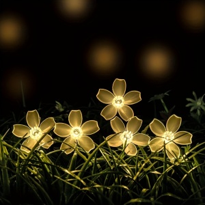 Lumini solare LED model floricele – Decor elegant pentru grădină, terasă și balcon, TMDA70011 - Img 2