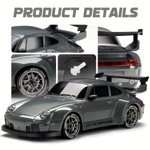 Mașinuță cu telecomandă – Drift 1:24, 4WD, 2.4GHz, complet echipată, TMVE384625 - Img 3