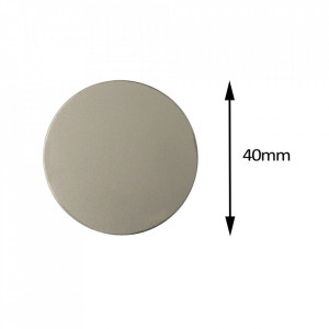 Metal plate for magnet holders - round black - Img 2