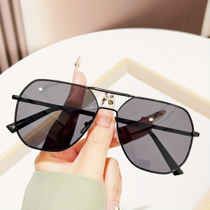 Ochelari de soare vintage, cadru metalic, unisex, TMAH1753278 - Img 3