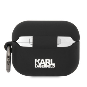 Original Case KARL LAGERFELD - Silicone Karl Head 3D KLAPRUNIKK for AirPods Pro Cover - black