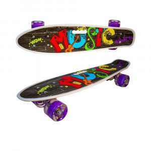Placa skateboard cu roti silicon, led - Img 4