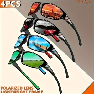 Set 4 Perechi Ochelari de Soare Polarizati, Barbati, PMAV84047