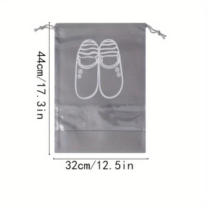 Set 5 saci de depozitare pantofi, pentru calatorie, cu protectie antipraf, PMXY199296 - Img 3