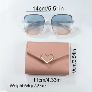 Set cadou elegant pentru femei – Ceas, ochelari de soare și portofel roz, PMKU2017600 - Img 4